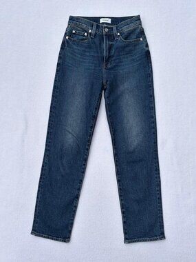 Pistola Charlie High Rise Straight Ankle Broadway Dark Wash Jeans Size 24